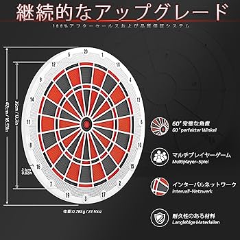 Amazon.co.jp: CyeeLifeソフトチップダーツボード専門セット、6
